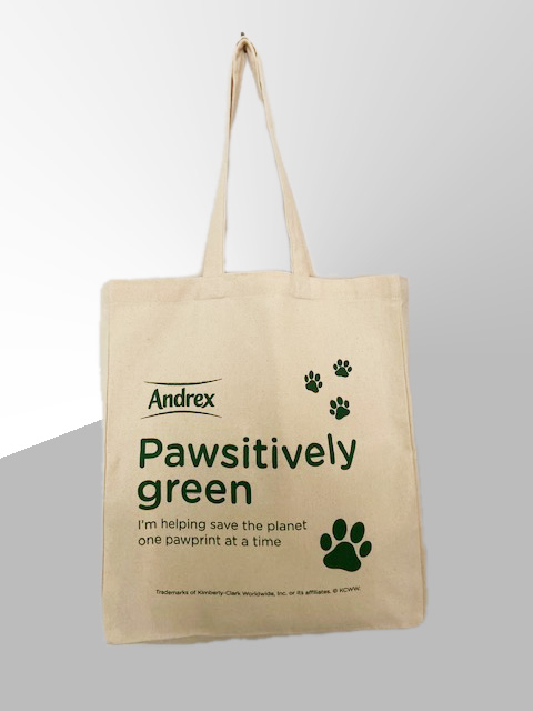 Pawsitively Green - 8oz Natural Canvas Bag